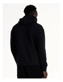 Champion EU Rochester Flock Box Hoodie In Black -Myer Clothing Shop 946369180 6 720x928