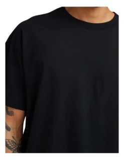 Hemp Tee In Black -Myer Clothing Shop 946410580 3 720x928