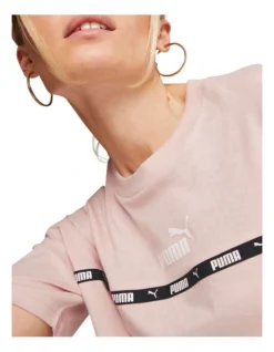 Puma Power Tape Tee In Rose 7 Puma Power Tape Tee In Rose -Myer Clothing Shop 946507780 3 720x928