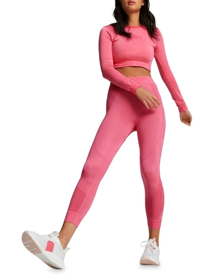 Puma Evoknit High-Waist 7/8 Tights In Pink 1 Puma Evoknit High-Waist 7/8 Tights In Pink