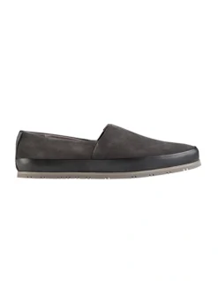 Dorchester Suede Slippers In Charcoal