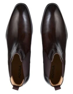 Bronson Leather Chelsea Boots In Brown -Myer Clothing Shop 946675270 3 720x928