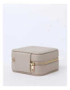 Square Zip Around Jewellery Box In Pebble -Myer Clothing Shop 946687870 4 720x928