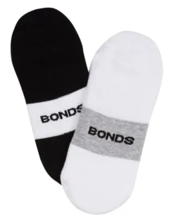 Bonds Move No Show Socks 2 Pack In Black And White -Myer Clothing Shop 946711000 946708840 3 720x928