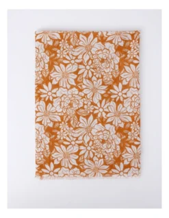 Printed Organic Cotton Scarf In Camel -Myer Clothing Shop 946782820 954293680 5 720x928