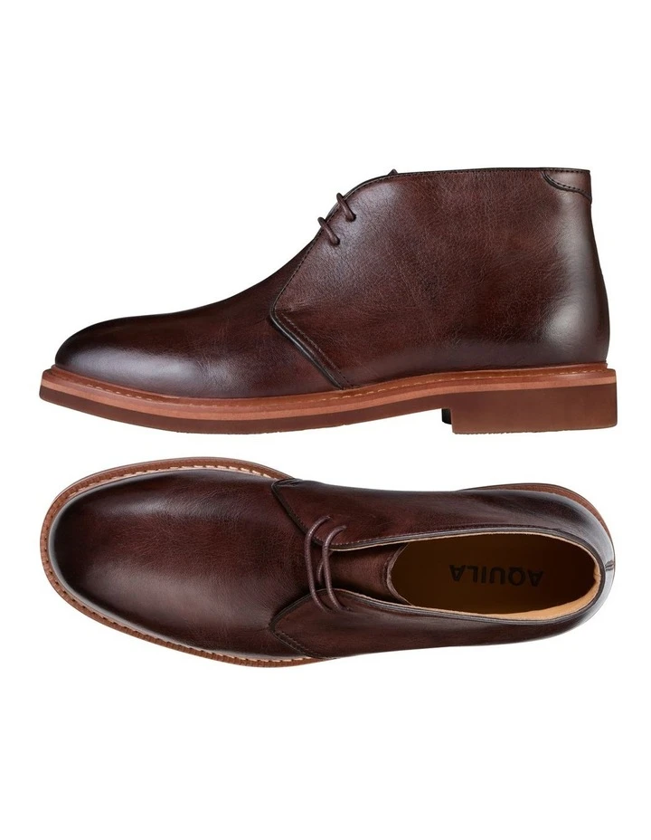 Declan Leather Chukka Boots In Brown 2 Declan Leather Chukka Boots In Brown - Image 2
