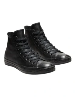 Converse Leather Hi Top Sneaker In Black -Myer Clothing Shop 946955530 4 720x928