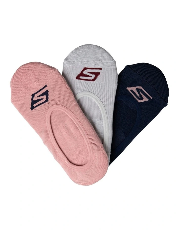 Skechers Terry Sock Liner 3 Pack In Multi 1 Skechers Terry Sock Liner 3 Pack In Multi