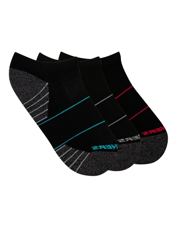 Skechers Terry Low Cut Socks 3 Pack In Black 1 Skechers Terry Low Cut Socks 3 Pack In Black