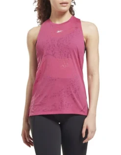 Reebok Burnout Tank In Pink