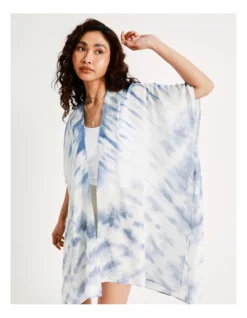 Organic Cotton Print Kaftan In Blues -Myer Clothing Shop 947268550 5 720x928