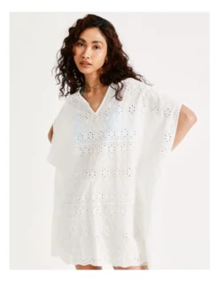 Broderie Kaftan In White -Myer Clothing Shop 947268640 947269270 5 720x928