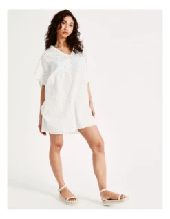 Broderie Kaftan In White -Myer Clothing Shop 947268640 947269270 6 720x928
