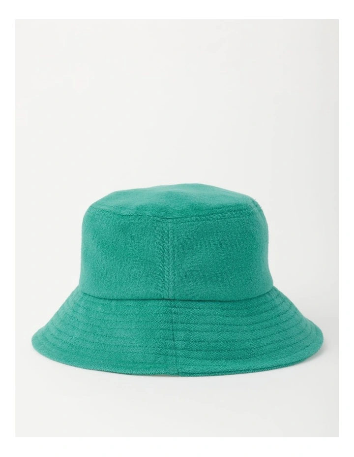 Terry Bucket Hat In Green 3 Terry Bucket Hat In Green - Image 3