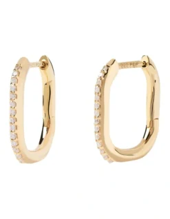 PDPAOLA Spike Earrings In Gold