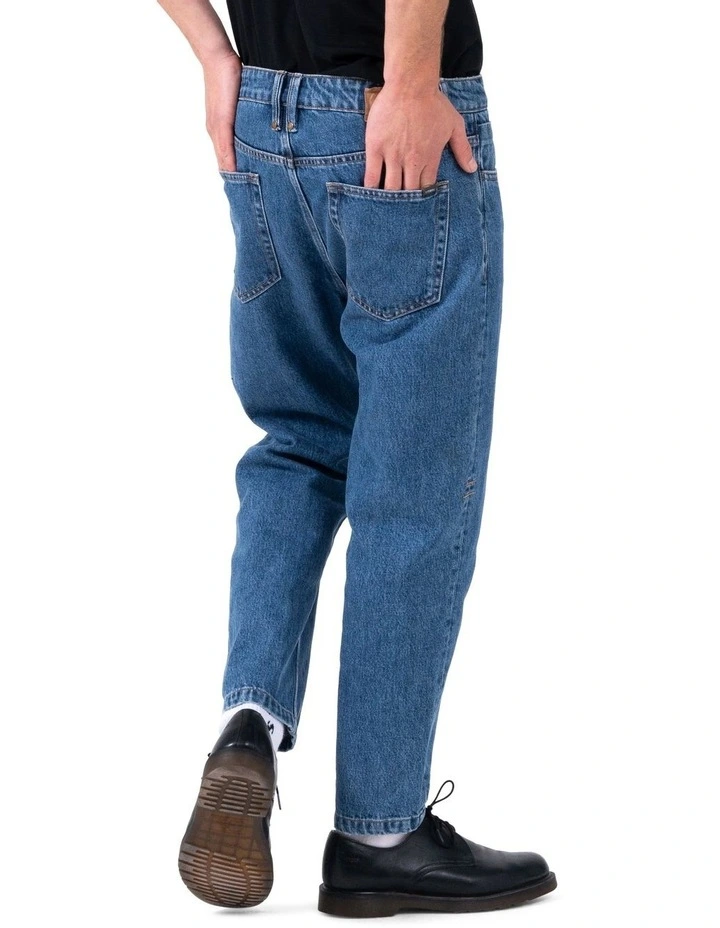 Chopped Denim Jean In Blue 4 Chopped Denim Jean In Blue - Image 4