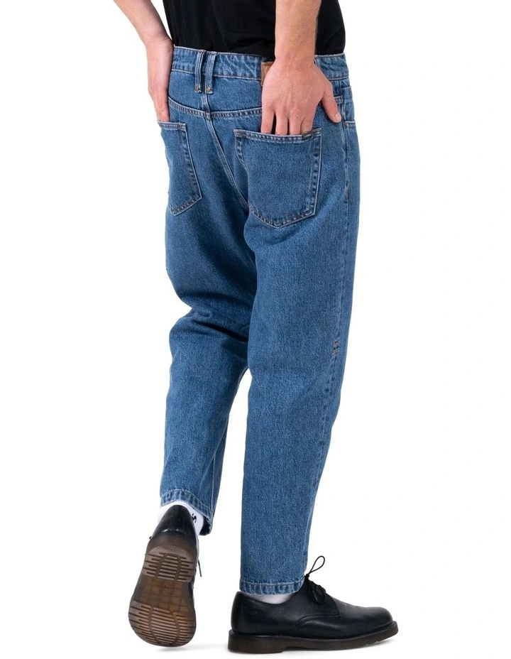 Chopped Denim Jean In Blue 5 Chopped Denim Jean In Blue - Image 5