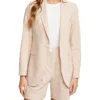 Oxford Lola Seersucker Blazer In Desert Rose