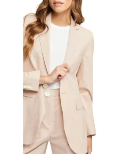 Oxford Lola Seersucker Blazer In Desert Rose -Myer Clothing Shop 947495980 7 720x928