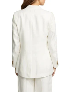 Oxford Lola Linen Jacket In Ivory -Myer Clothing Shop 947497240 3 1 720x928