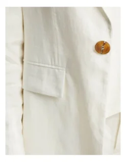 Oxford Lola Linen Jacket In Ivory -Myer Clothing Shop 947497240 6 1 720x928