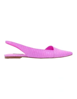 Nine West Beads Ballet Flat Shoe In Magenta