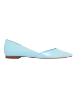 Nine West Aery Flat In Light Blue