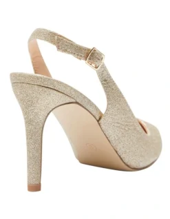 Whiz Heeled Shoes In Gold Glitter -Myer Clothing Shop 947726650 4 720x928