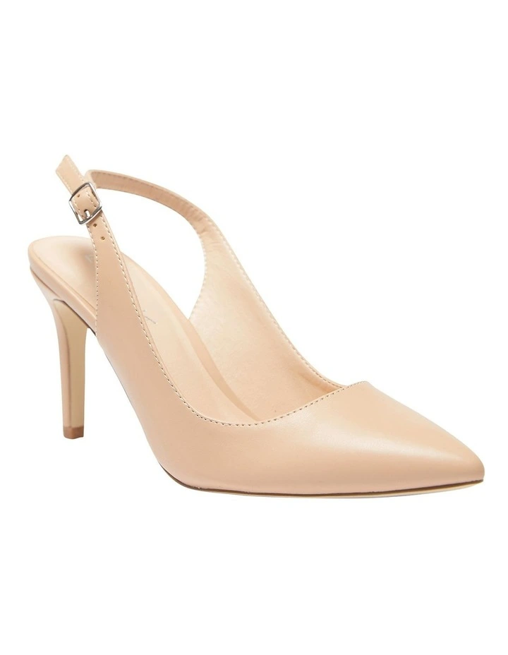 Whiz Heeled Shoes In Nude Smooth 2 Whiz Heeled Shoes In Nude Smooth - Image 2