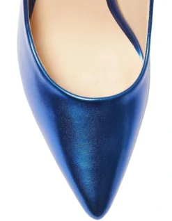 Harbour Heeled Shoes In Metallic Blue -Myer Clothing Shop 947732770 7 720x928