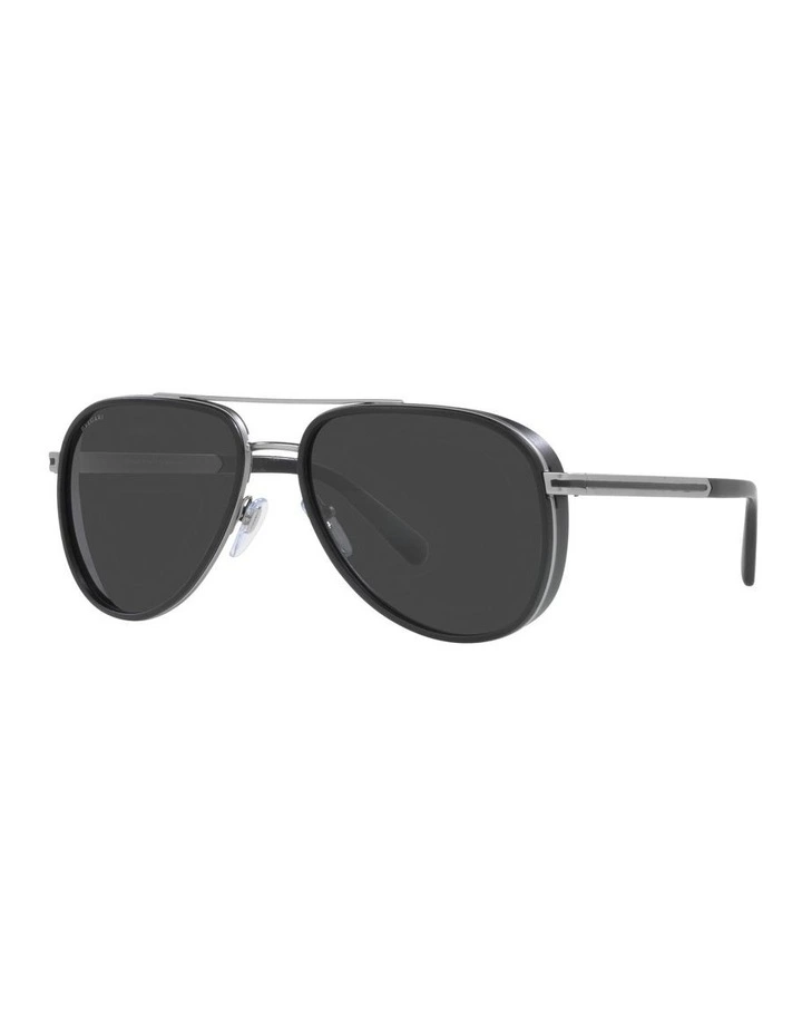 Bvlgari 0BV5060 Polarised Sunglasses In Matte Gunmetal 1 Bvlgari 0BV5060 Polarised Sunglasses In Matte Gunmetal