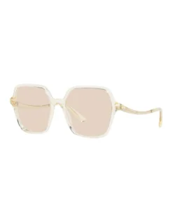 Bvlgari 0BV8252 Sunglasses In Transparent Butter