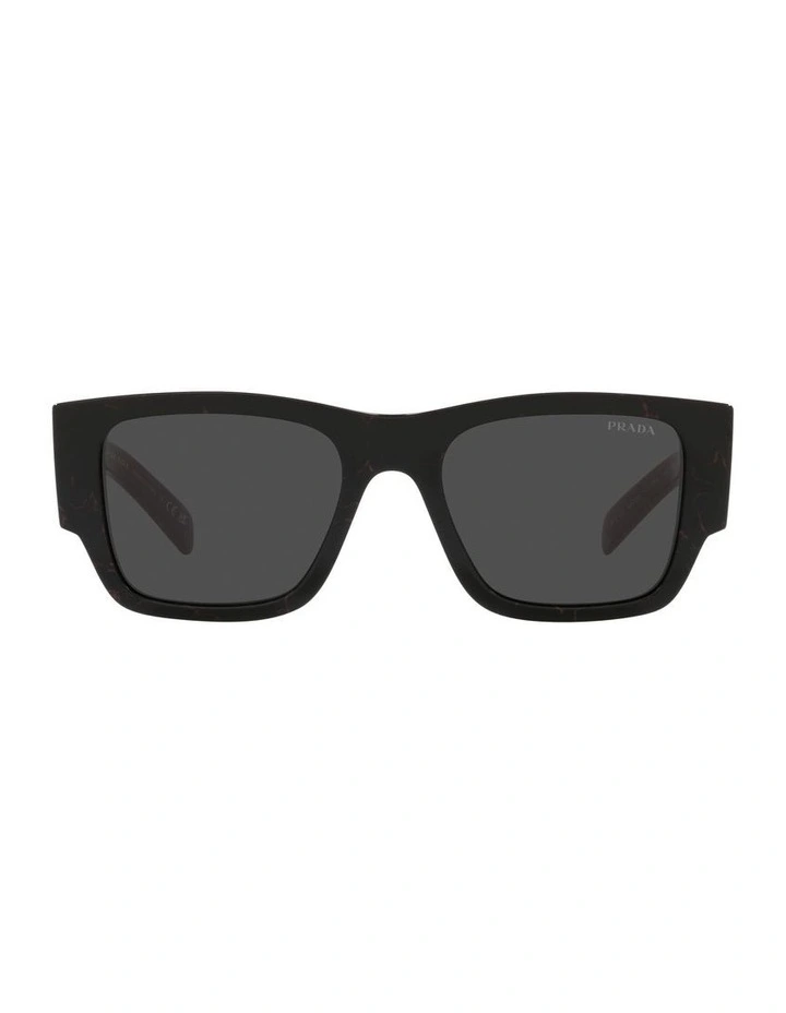 Prada 0PR 10ZS Sunglasses In Black Etruscan Marble 2 Prada 0PR 10ZS Sunglasses In Black Etruscan Marble - Image 2