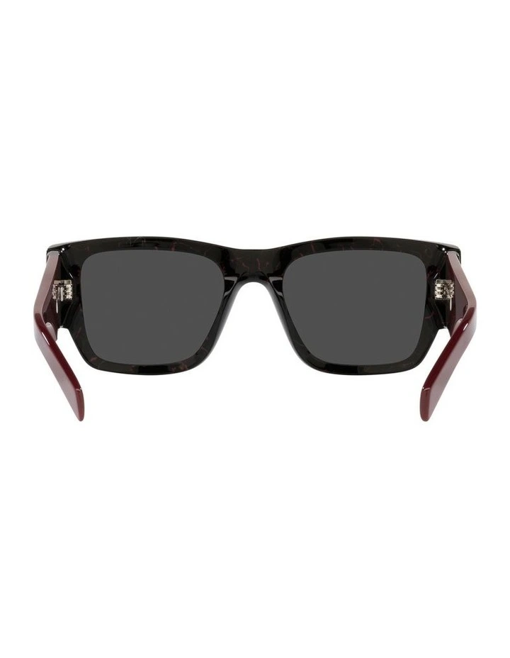 Prada 0PR 10ZS Sunglasses In Black Etruscan Marble 7 Prada 0PR 10ZS Sunglasses In Black Etruscan Marble - Image 7
