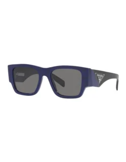 Prada 0PR 10ZS Polarised Sunglasses In Baltic Marble