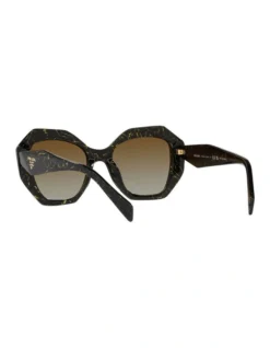 Prada 0PR 16WSF Polarised Sunglasses In Black/Yellow Marble -Myer Clothing Shop 947838070 6 720x928
