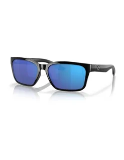 Costa Del Mar Palmas Blue Polarised Sunglasses In Black