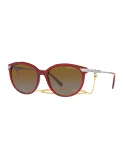 Vogue 0VO5460S Polarised Sunglasses In Red