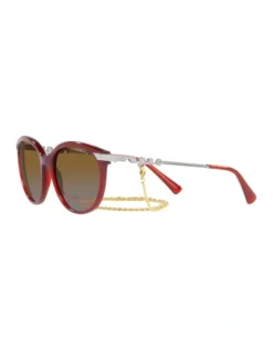 Vogue 0VO5460S Polarised Sunglasses In Red -Myer Clothing Shop 947849320 3 720x928