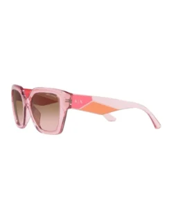 Armani Exchange 0AX4125SU Sunglasses In Shiny Transparent Pink -Myer Clothing Shop 947850580 3 720x928