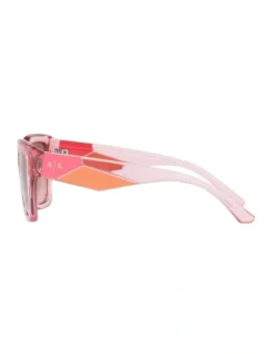 Armani Exchange 0AX4125SU Sunglasses In Shiny Transparent Pink -Myer Clothing Shop 947850580 4 720x928