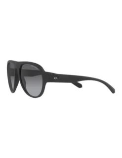 Armani Exchange 0AX4126SU Polarised Sunglasses In Matte Black -Myer Clothing Shop 947850670 3 720x928