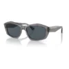 Emporio Armani 0EA4187 Sunglasses In Shiny Transparent Grey