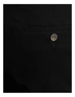 Oxford Ryan Organic Cotton Folded Cuff Chinos In Black -Myer Clothing Shop 948101500 6 720x928