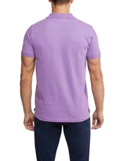 Oxford Mark Pique Polo In Purple -Myer Clothing Shop 948102940 3 1 720x928