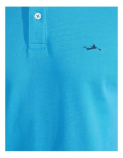 Oxford Cam Contrast Collar Pique Polo In Blue -Myer Clothing Shop 948103300 6 720x928