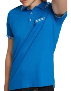 Oxford Nickson Tipping Jersey Polo In Blue 9 Oxford Nickson Tipping Jersey Polo In Blue -Myer Clothing Shop 948103570 4 720x928