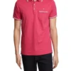 Oxford Nickson Tipping Jersey Polo In Bright Pink