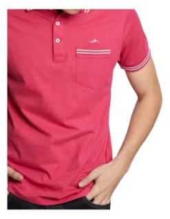 Oxford Nickson Tipping Jersey Polo In Bright Pink -Myer Clothing Shop 948103750 4 720x928