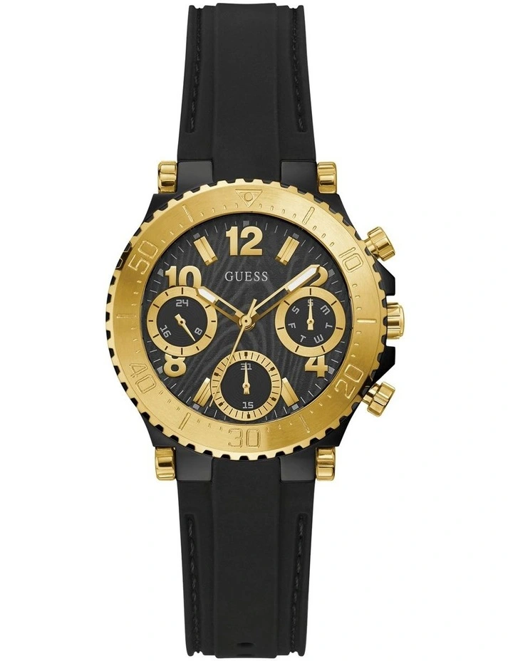 Guess Cosmic GW0466L1 Silicone Watch In Black 1 Guess Cosmic GW0466L1 Silicone Watch In Black